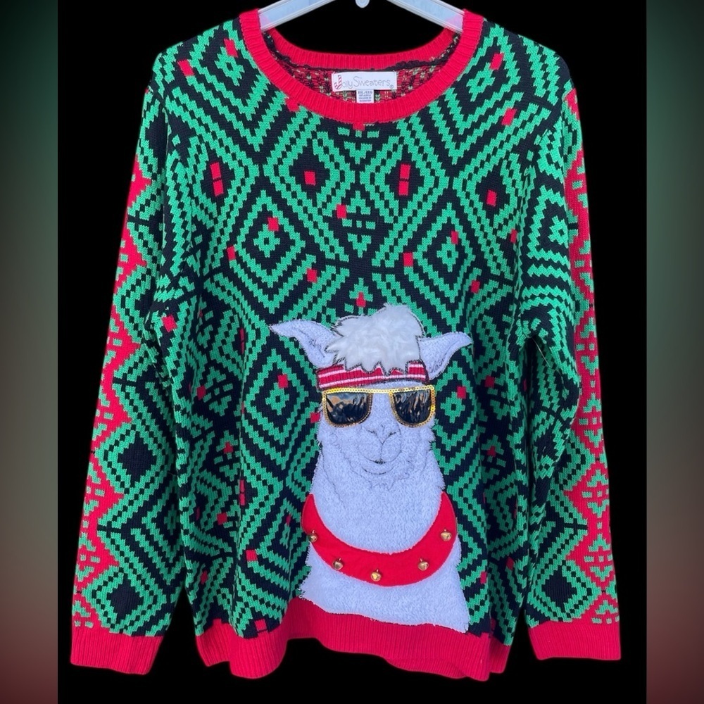 Cool Llama Christmas Sweater